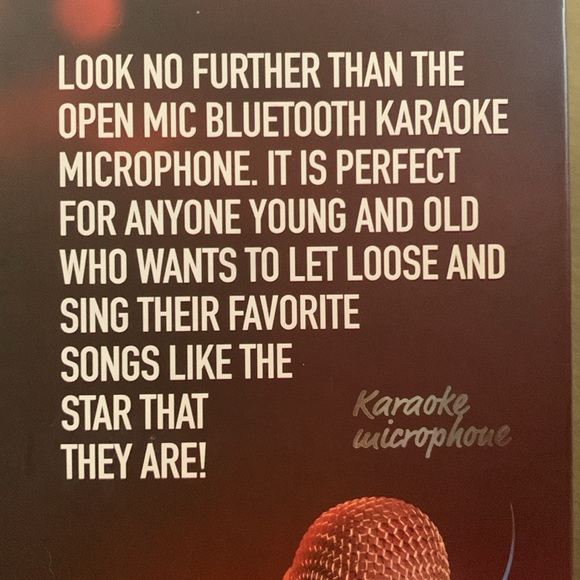 Blue Tooth Microphone/Speaker Karaoke Microphone NIB Portable - Picture 4 of 5